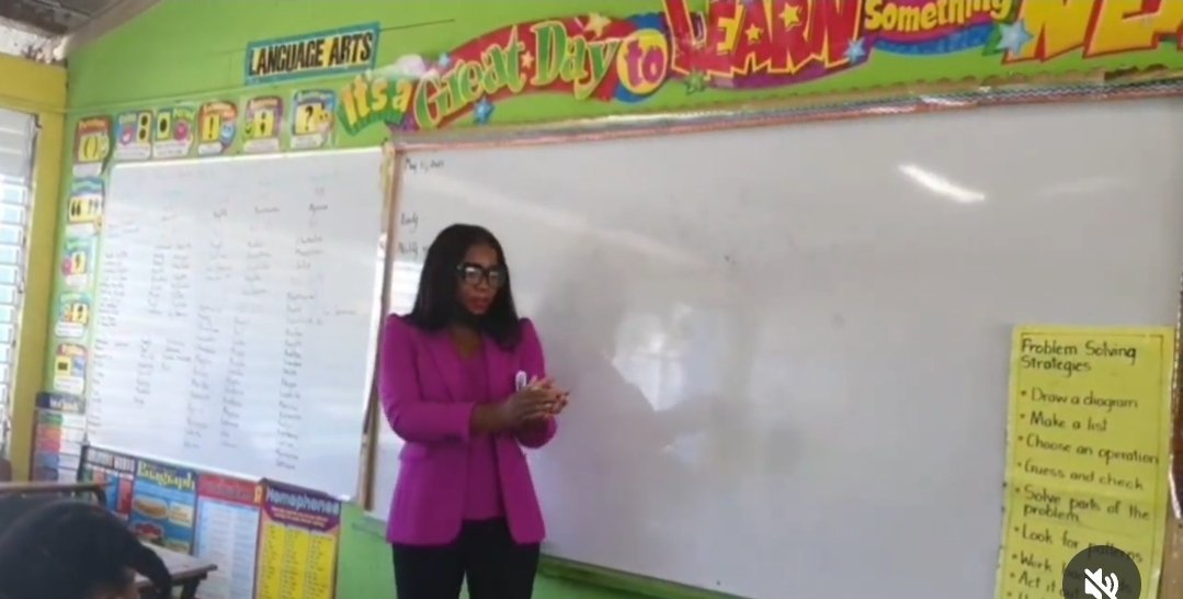 Kadine teaching conflict resolution in a classroom