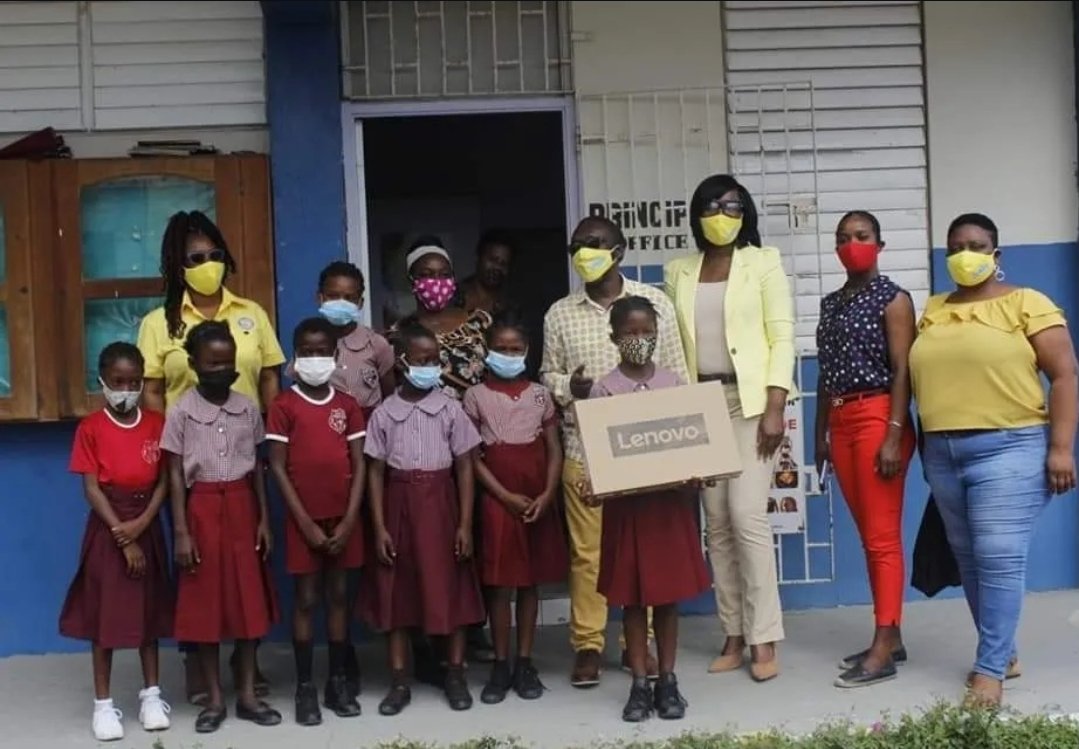 Laptop donation to a Kingston primary school